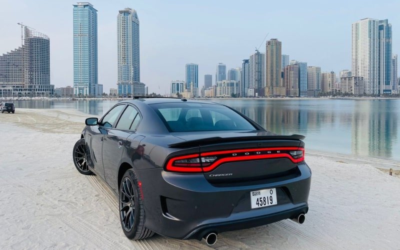 Daily rental Dodge Charger Blue 2022 Dubai