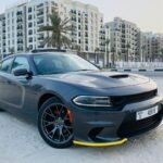 Dodge Charger 2022 blue luxury rental Dubai