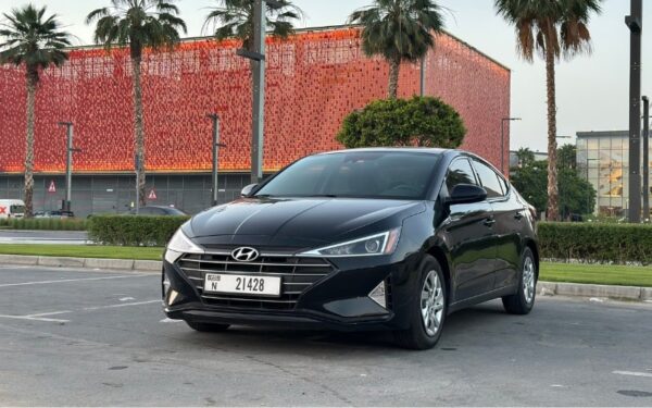 Hyundai Elantra Black 2020 rental in al karama