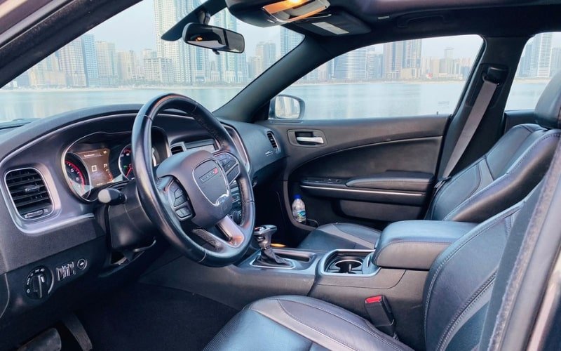 Rent a Dodge Charger 2022 in Blue Dubai