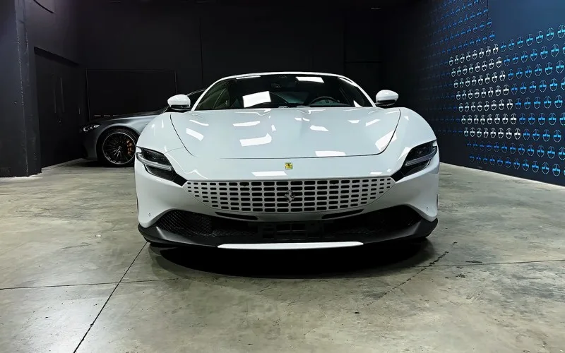 Ferrari Roma 2024 with driver rental Dubai