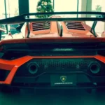 Lamborghini Huracan STO 2022 with driver