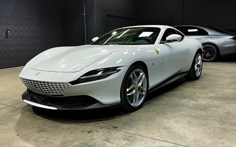 Rent Ferrari Roma 2024 at Dubai Airport