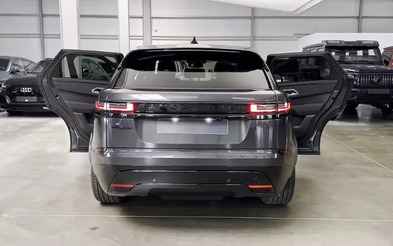 Rent Range Rover Velar 2024 black luxury SUV UAE