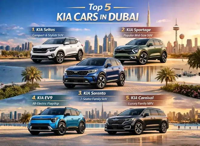 Top 5 Kia Cars in Dubai