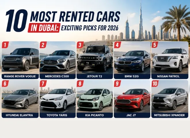 10 Most Rented Cars in Dubai
